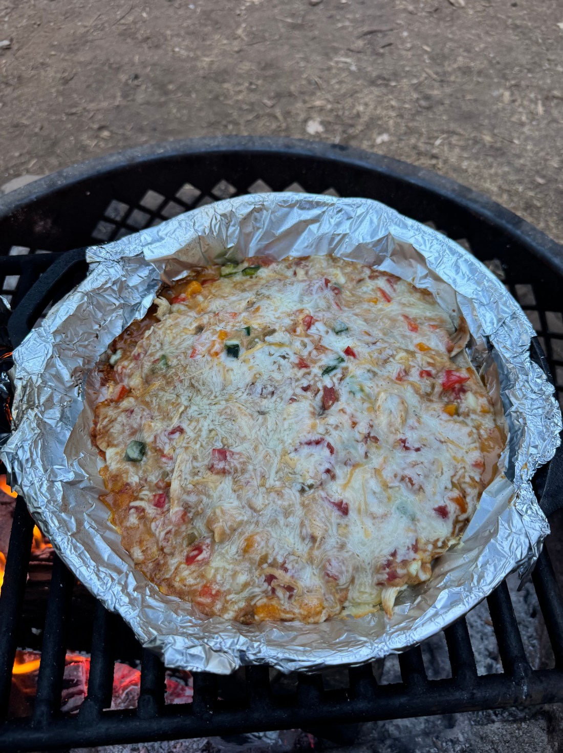 King Ranch Casserole over Campfire